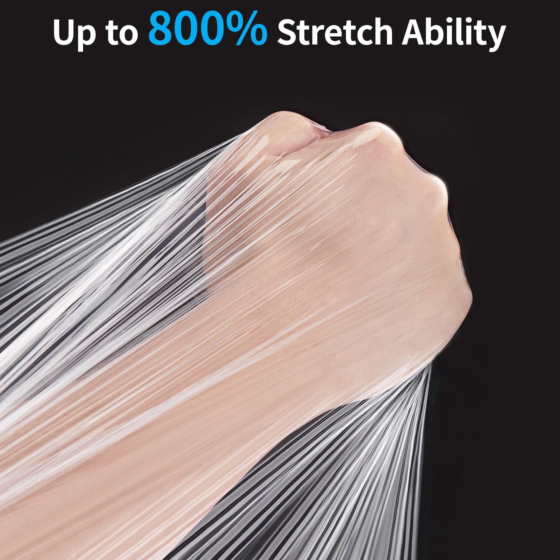 JARLINK 2 Pack Stretch Film, 15" x 1000ft Shrink Wrap for Pallet Wrap, Industrial Strength Stretch up to 650% Stretch with Handles, Self Adhering Packaging Heavy Duty Film for Moving, 68 Gauge, Clear