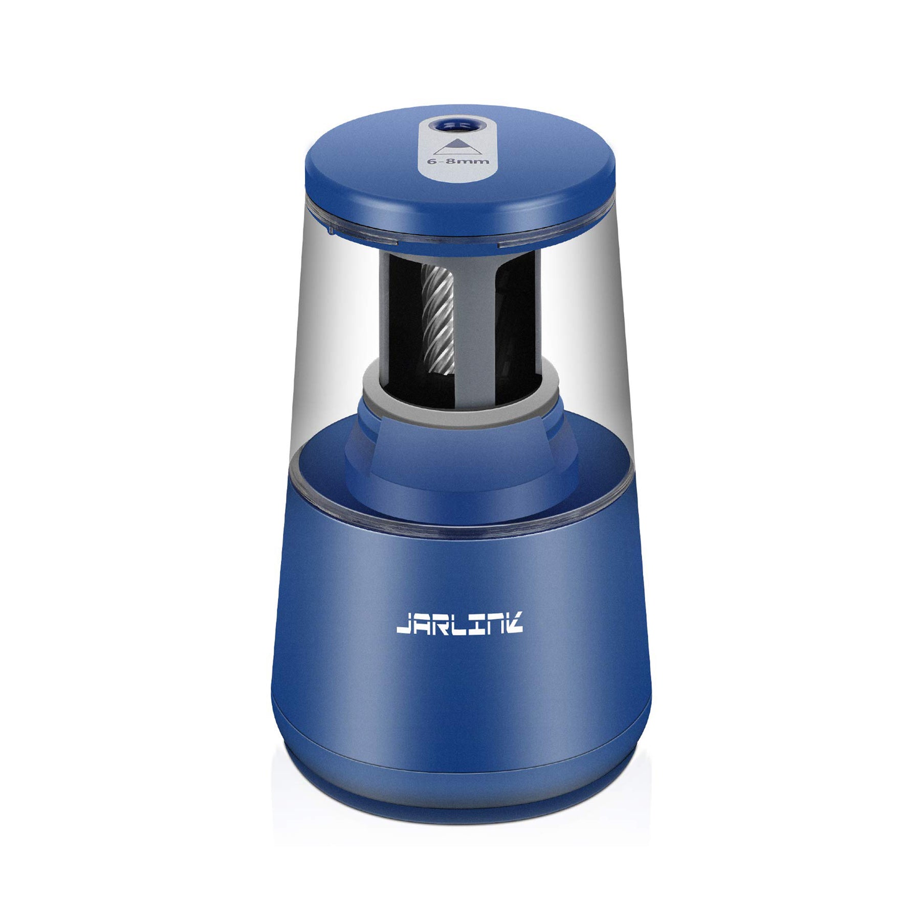 JARLINK Electric Pencil Sharpener, Heavy-duty Helical Blade to Fast Sharpen, Auto Stop for No.2/Colored Pencils(6-8mm), USB/Battery Operated in School Classroom/Office/Home