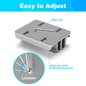 JARLINK 4-in-1 Adjustable Vertical Laptop Stand Holder, Aluminum Dual Slots Laptop Rack for Desk, Space-Saving Organizer for All MacBook, Surface, Chromebook, and Gaming Laptops