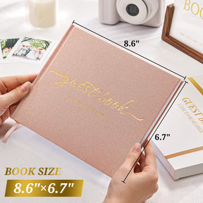JARLINK Wedding Guest Book for Reception, Polaroid Sign-in Guestbook