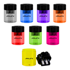 JARLINK 6 Pack Manual Pencil Sharpeners, Dual Holes Colorful Sharpener with lid for No.2/Colored/Art Pencils, Kids Adults Portable Sharpener for School Office Home and More