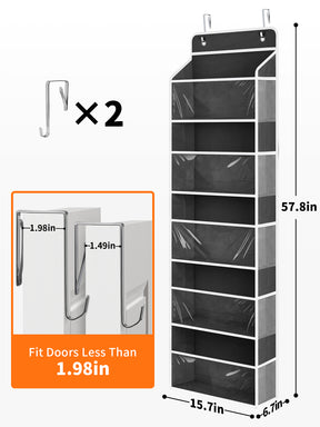 JARLINK Over The Door Toy Storage Organizer w/Clear Window