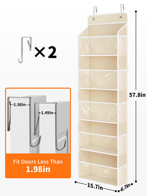 JARLINK Over The Door Toy Storage Organizer w/Clear Window