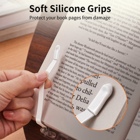 JARLINK Lap Beanbag Book Stand, Hands-Free Reading Pillow Stand for Neck Support, Comfortable Beanbag Book Holder for Bed, Sofa, Dorm Room, Travel (Muted Gray)