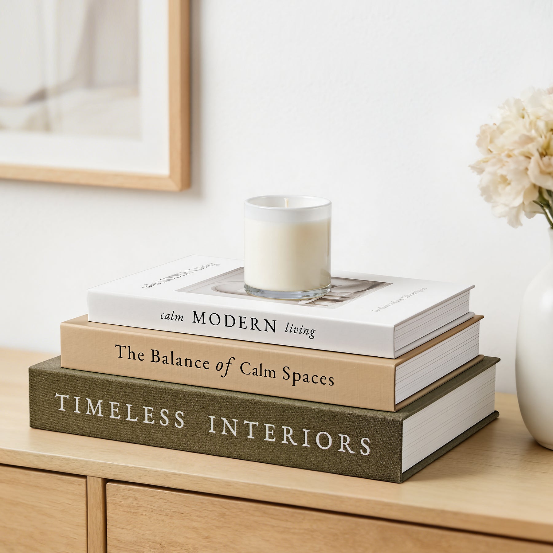 JARLINK Decorative Books, Set of 3 Stackable Fake Book Storage Boxes