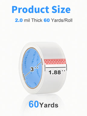 JARLINK Clear Packing Tape, Heavy Duty Packaging Tape