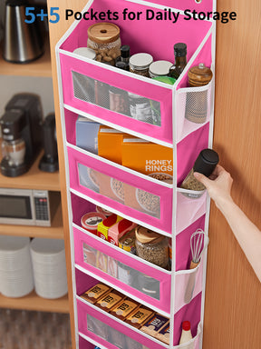 JARLINK Over the Door Organizer for Bedroom, Pantry, Bathroom, 5 Shelf