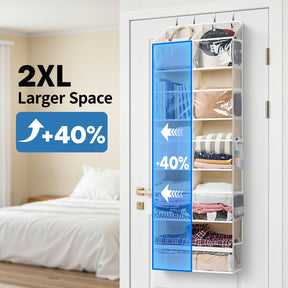 JARLINK Over the Door Organizer for Bedroom, Pantry, Bathroom, 5 Shelf