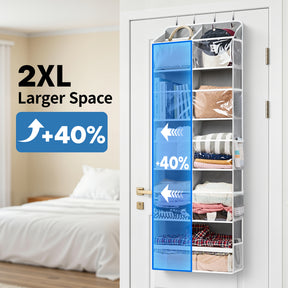 JARLINK Over the Door Organizer for Bedroom, Pantry, Bathroom, 5 Shelf