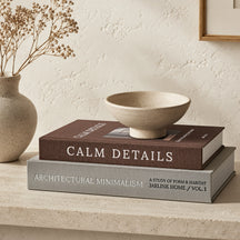JARLINK Aesthetic Decorative Books, Set of 2 Linen Faux Book Boxes