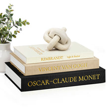 JARLINK Aesthetic Decorative Books, Set of 3 Linen Faux Book Boxes
