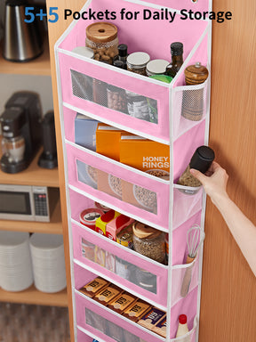 JARLINK Over the Door Organizer for Bedroom, Pantry, Bathroom, 5 Shelf