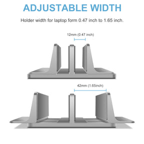JARLINK Vertical Laptop Stand, Adjustable Aluminum Desktop Holder
