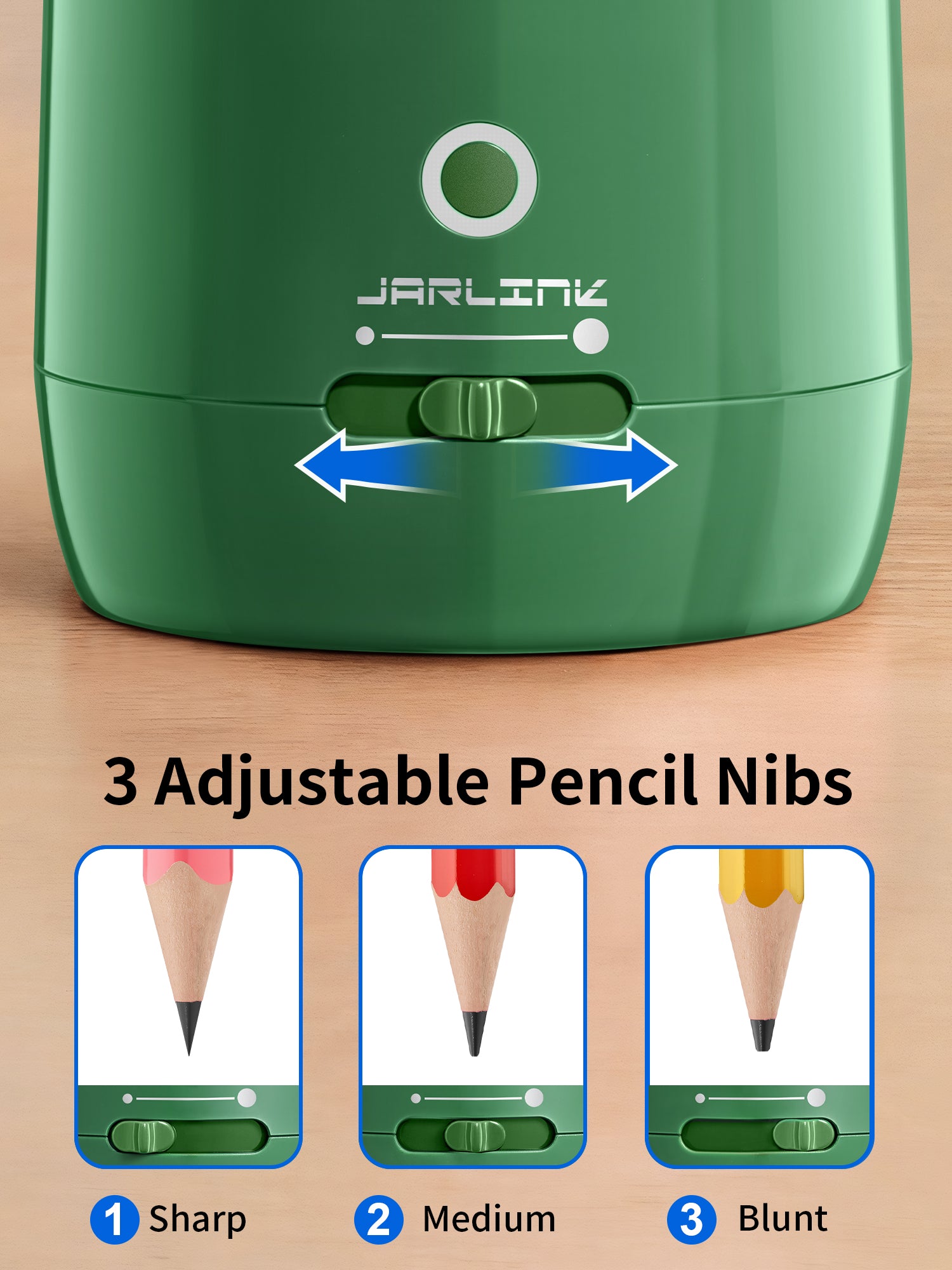 JARLINK Automatic Electric Pencil Sharpener, Rechargeable