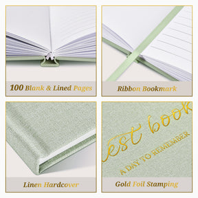 JARLINK Wedding Guest Book for Reception, Polaroid Sign-in Guestbook