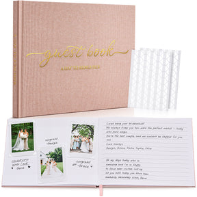 JARLINK Wedding Guest Book for Reception, Polaroid Sign-in Guestbook