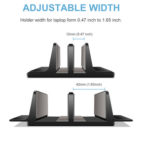JARLINK Vertical Laptop Stand, Adjustable Aluminum Desktop Holder