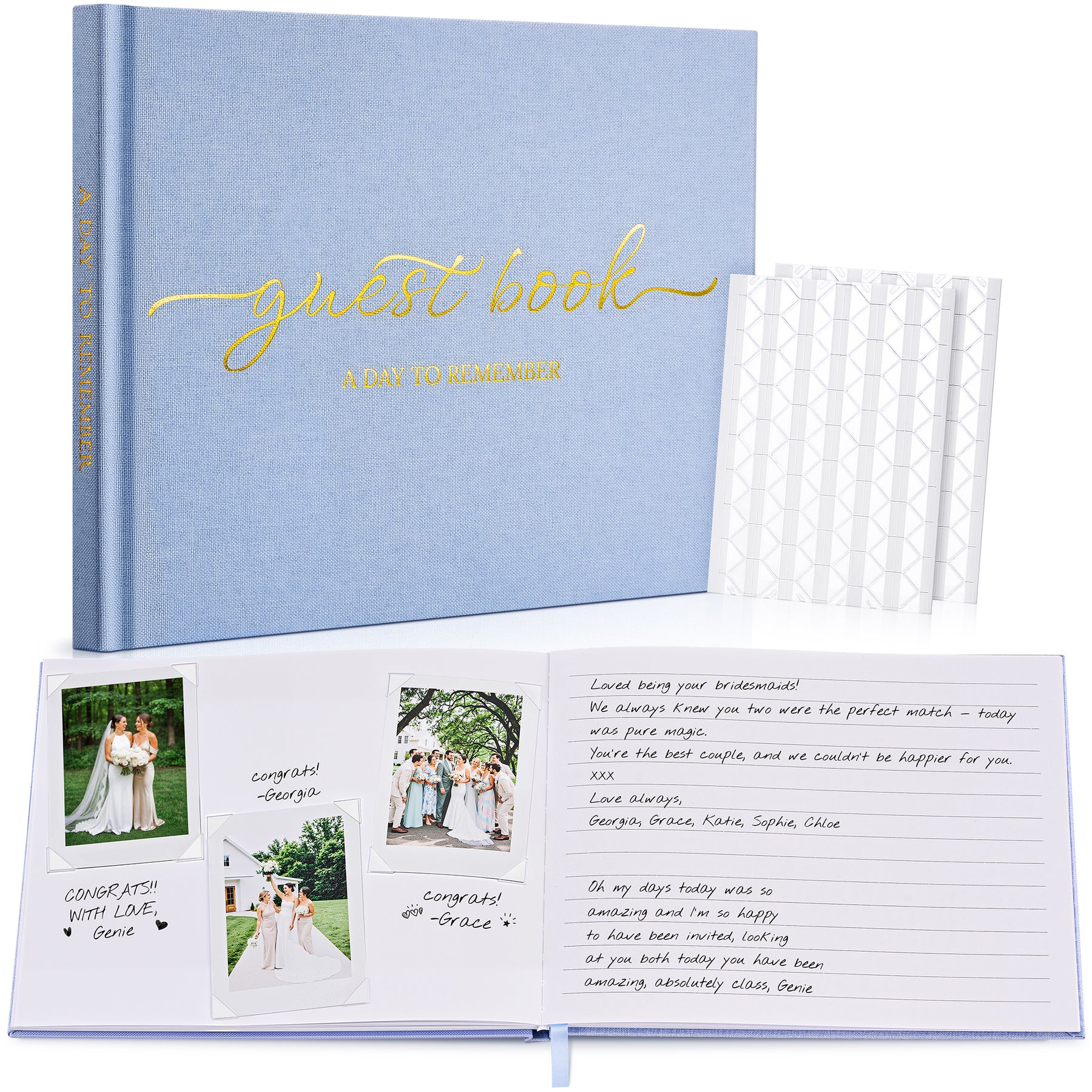 JARLINK Wedding Guest Book for Reception, Polaroid Sign-in Guestbook