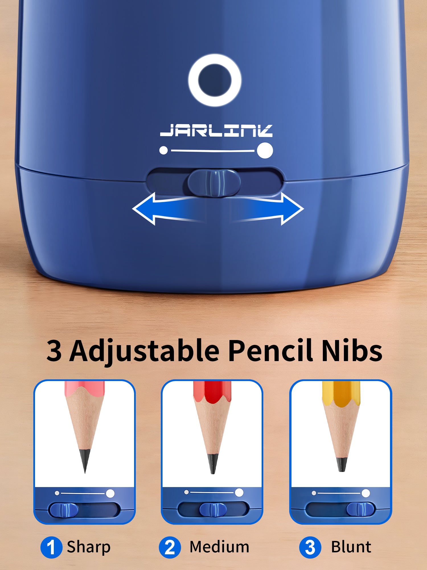 JARLINK Automatic Electric Pencil Sharpener, Rechargeable