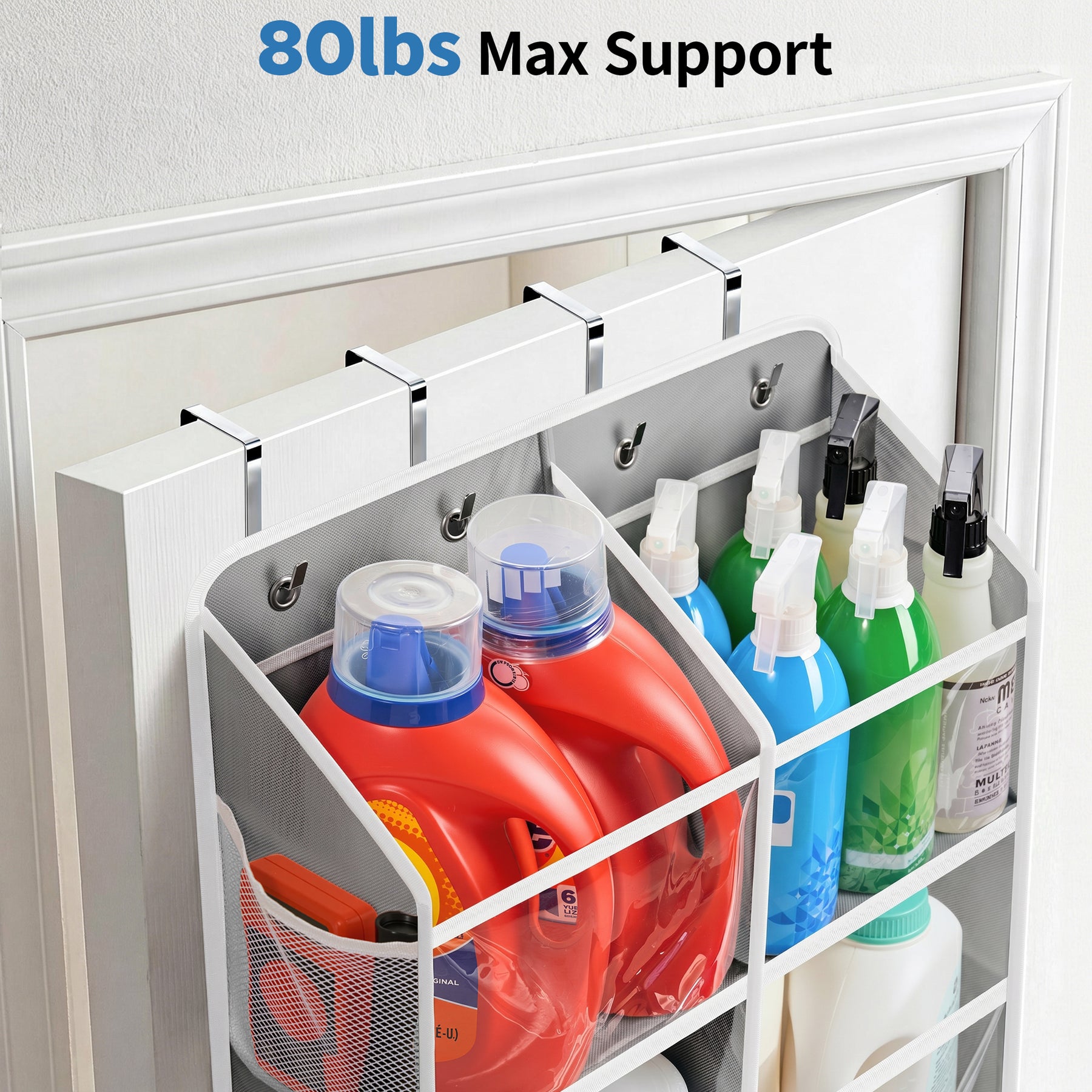 JARLINK Over the Door Organizer for Bedroom, Pantry, Bathroom, 5 Shelf