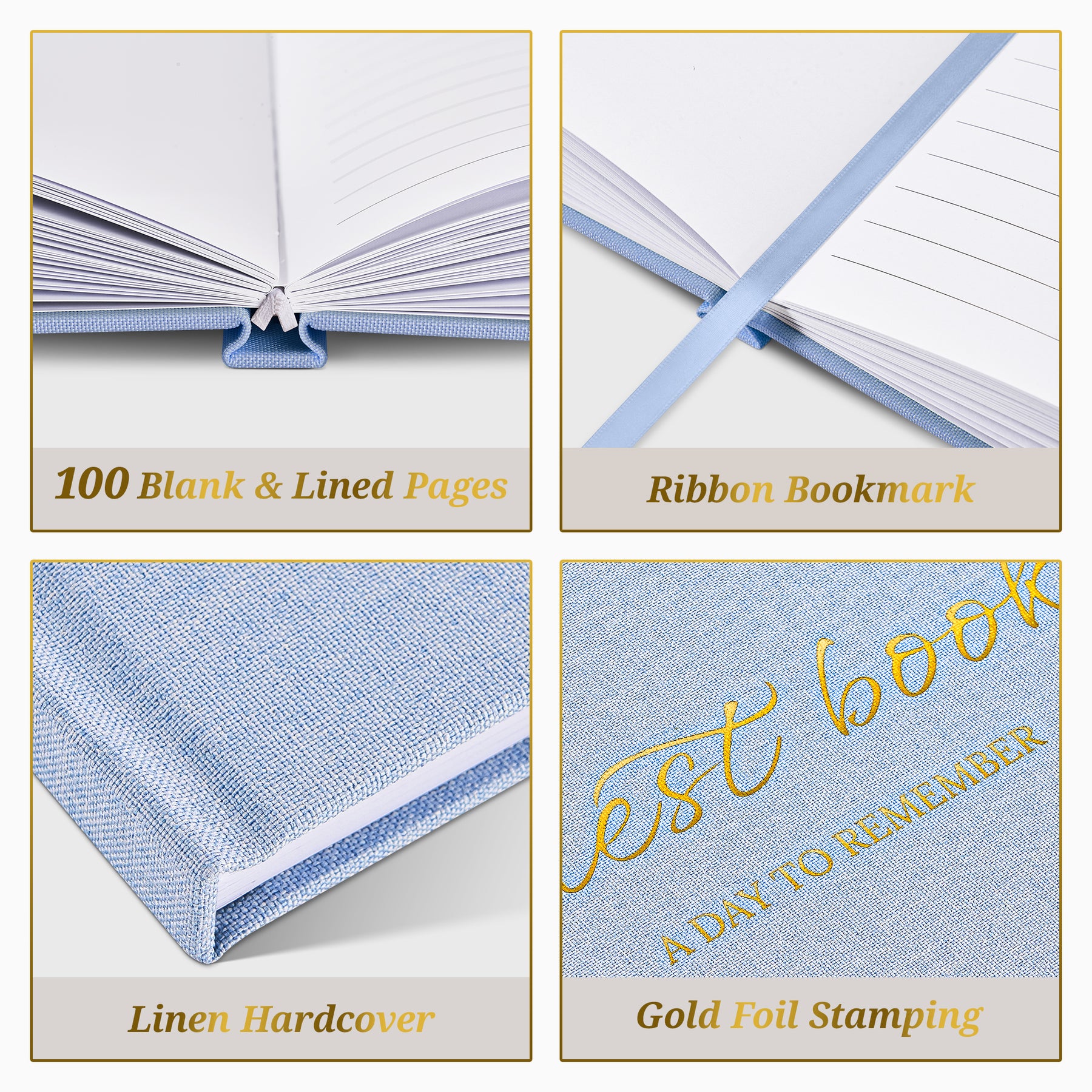 JARLINK Wedding Guest Book for Reception, Polaroid Sign-in Guestbook