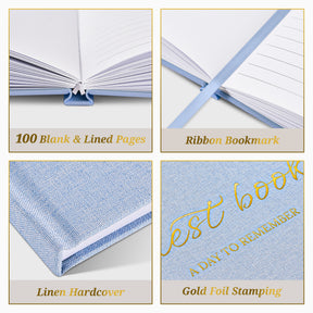JARLINK Wedding Guest Book for Reception, Polaroid Sign-in Guestbook