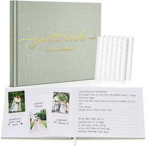 JARLINK Wedding Guest Book for Reception, Polaroid Sign-in Guestbook