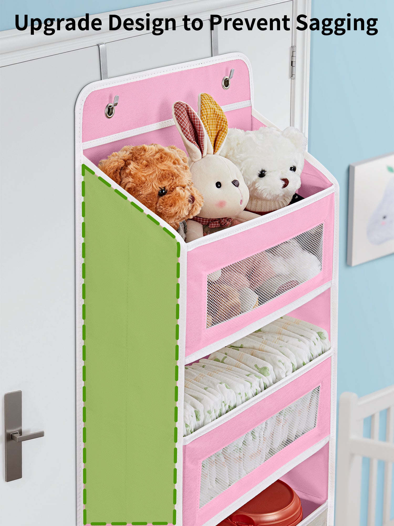 JARLINK Over the Door Organizer for Bedroom, Pantry, Bathroom, 5 Shelf