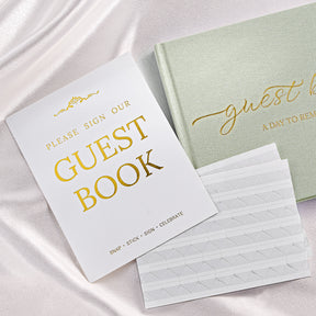 JARLINK Wedding Guest Book for Reception, Polaroid Sign-in Guestbook