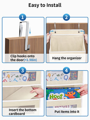 JARLINK Over the Door Organizer for Bedroom, Pantry, Bathroom, 5 Shelf