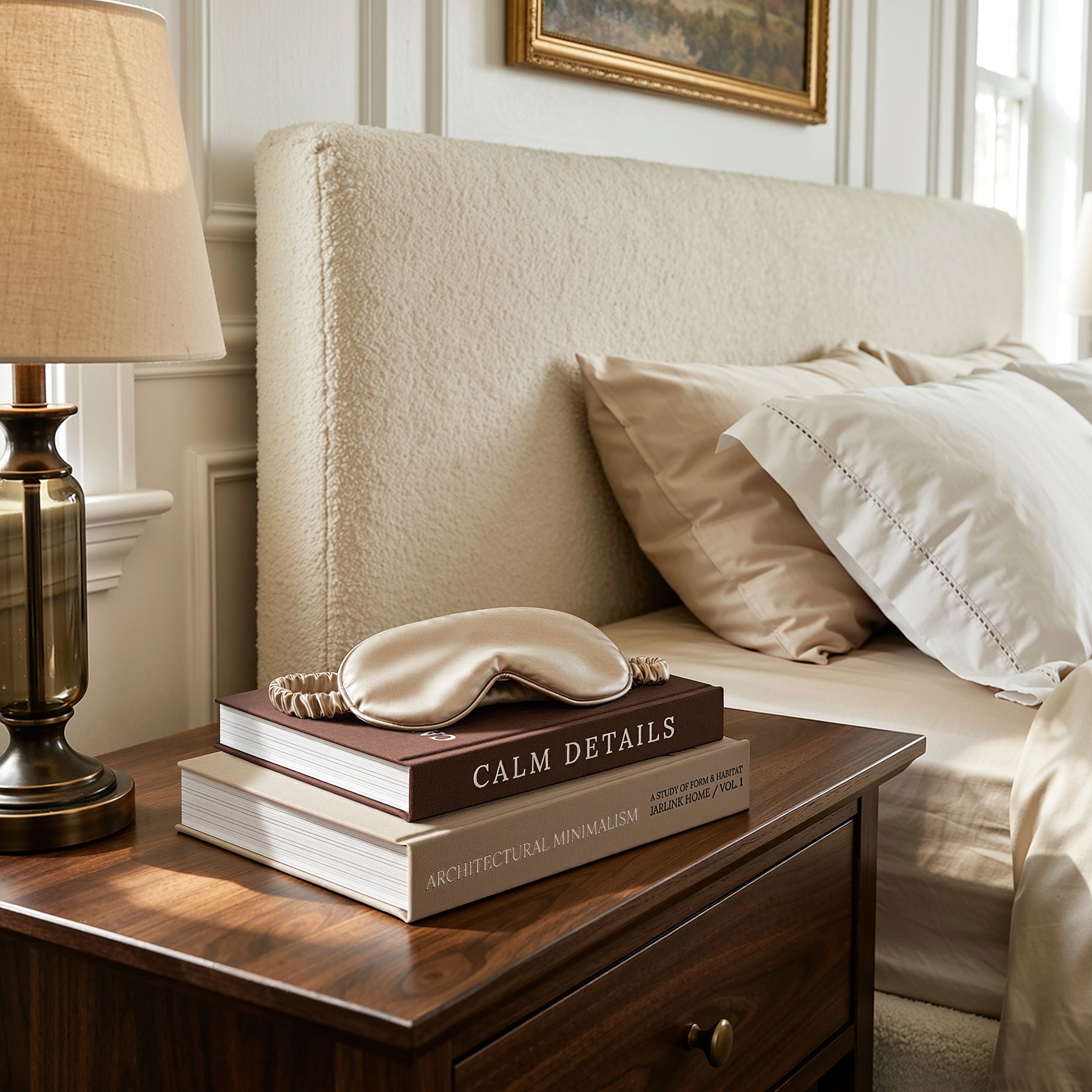 JARLINK Aesthetic Decorative Books, Set of 2 Linen Faux Book Boxes