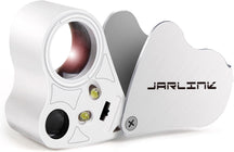 JARLINK 30X 60X Illuminated Jewelers Eye Loupe Magnifier
