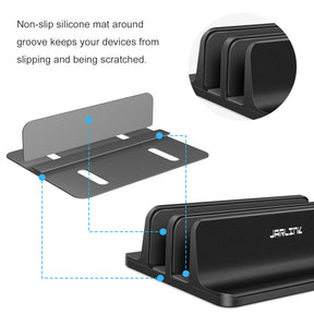 JARLINK Vertical Laptop Stand, Adjustable Aluminum Desktop Holder