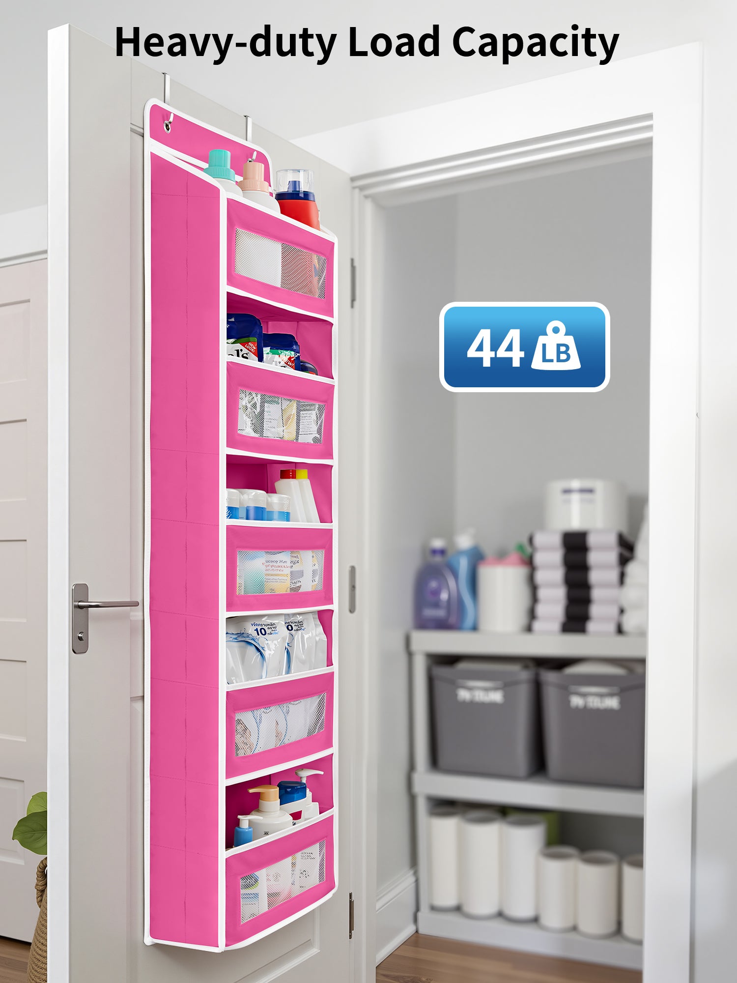 JARLINK Over the Door Organizer for Bedroom, Pantry, Bathroom, 5 Shelf