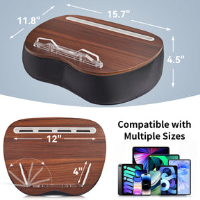 JARLINK Lap Beanbag Book Stand, Hands-Free Reading Pillow Stand for Neck Support, Comfortable Beanbag Book Holder for Bed, Sofa, Dorm Room, Travel (Muted Gray)