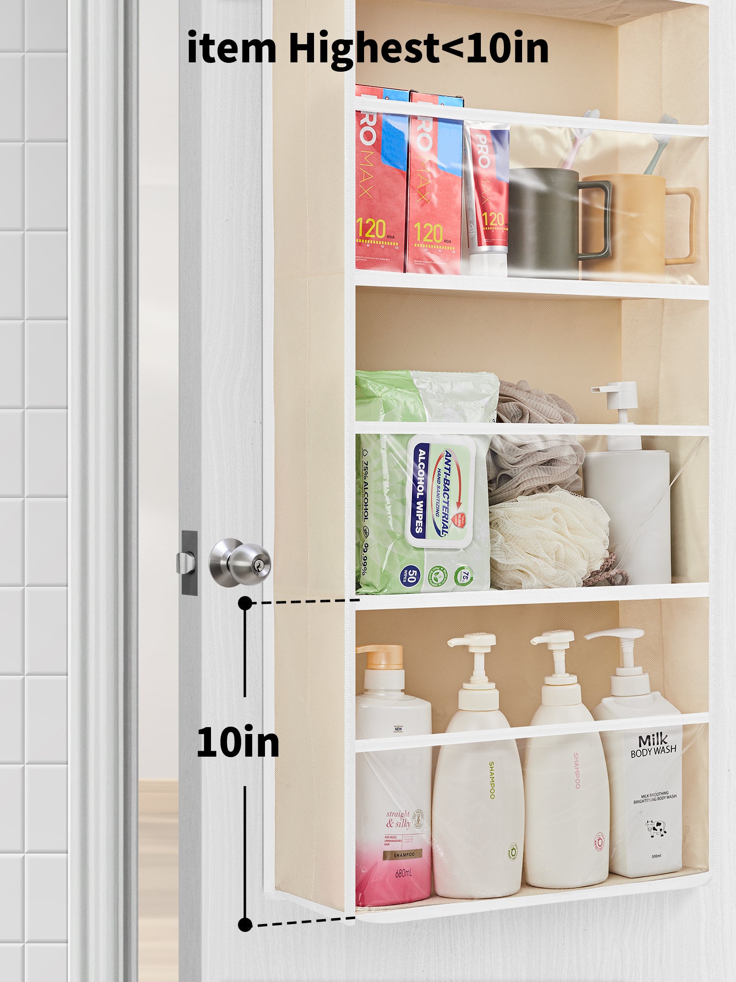 JARLINK Over The Door Toy Storage Organizer w/Clear Window