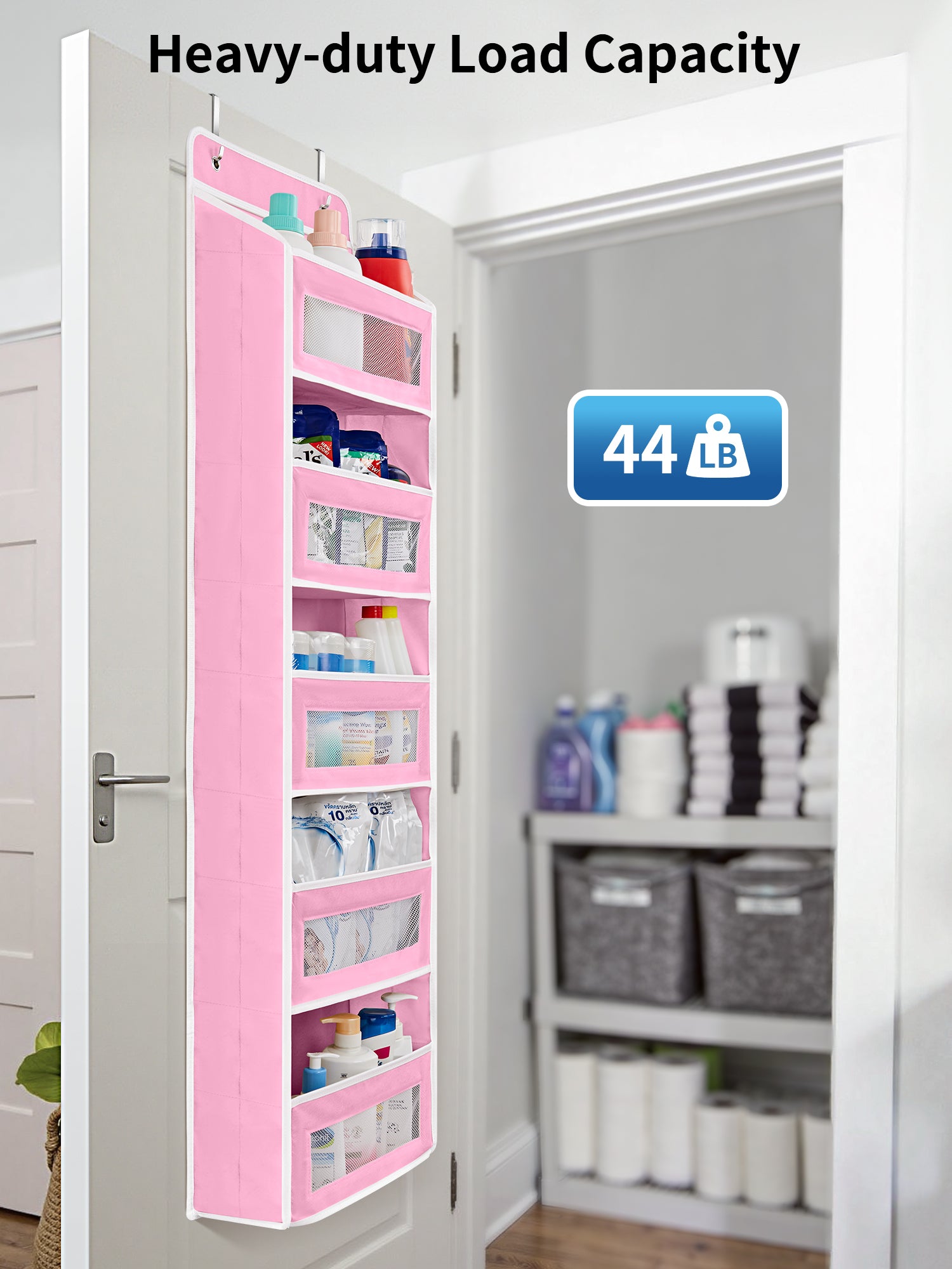 JARLINK Over the Door Organizer for Bedroom, Pantry, Bathroom, 5 Shelf