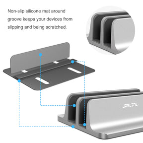 JARLINK Vertical Laptop Stand, Adjustable Aluminum Desktop Holder