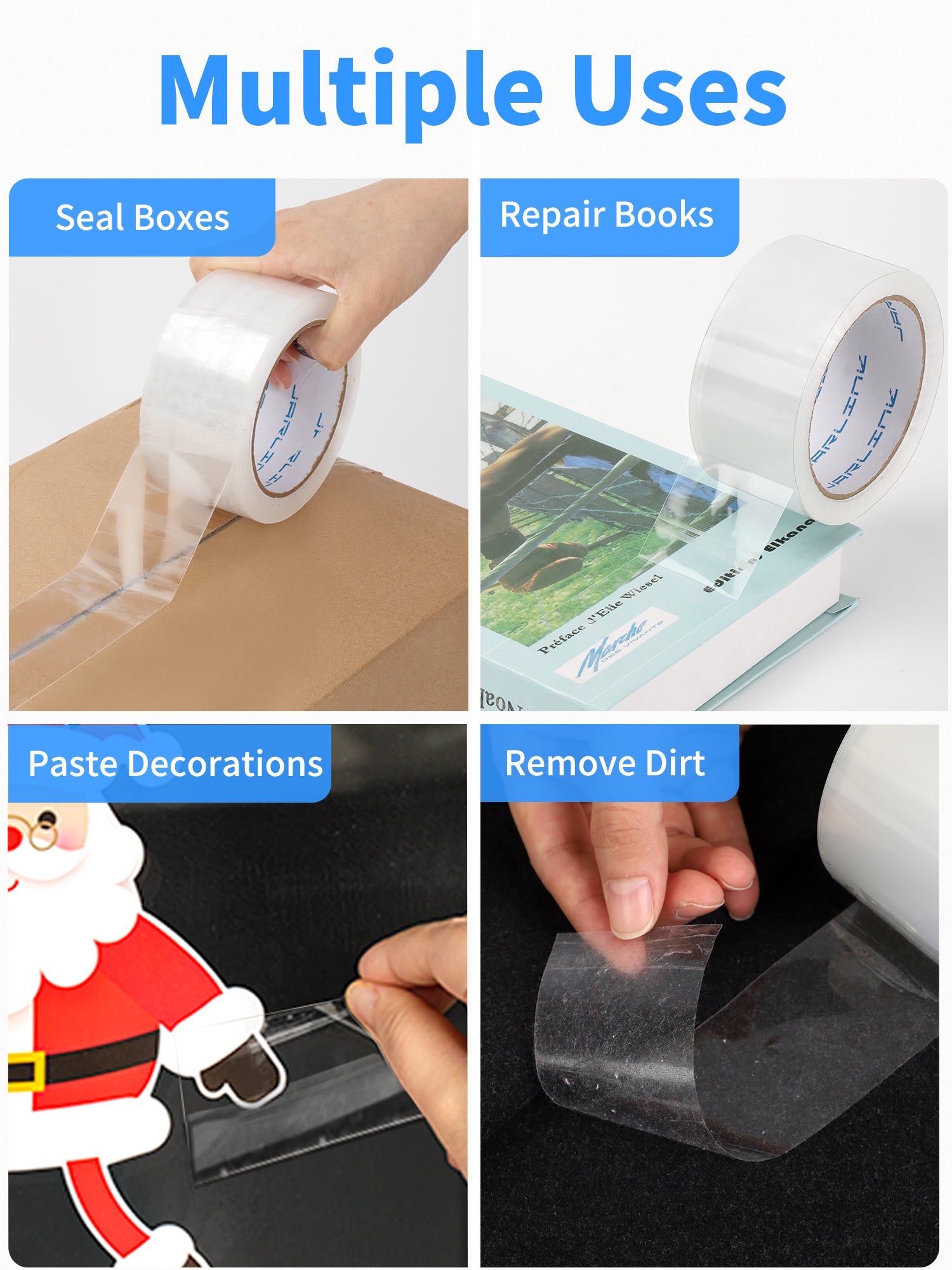 JARLINK Clear Packing Tape, Heavy Duty Packaging Tape