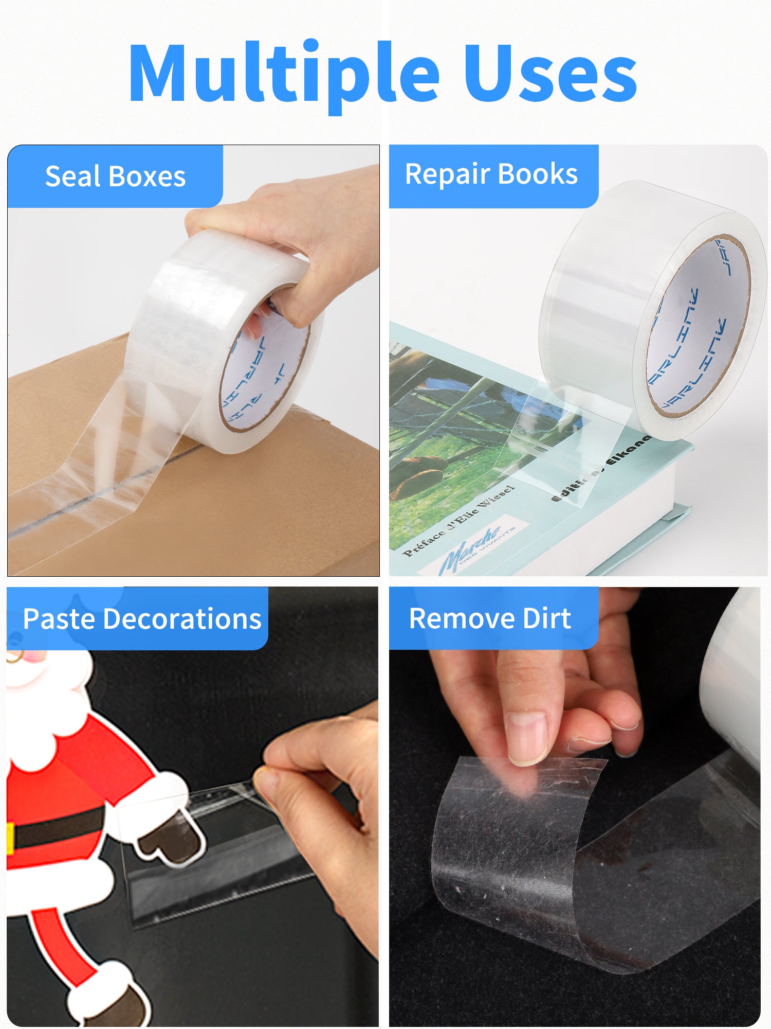 JARLINK Clear Packing Tape, Heavy Duty Packaging Tape