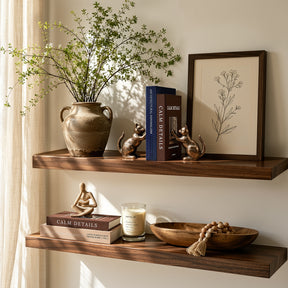 JARLINK Aesthetic Decorative Books, Set of 2 Linen Faux Book Boxes