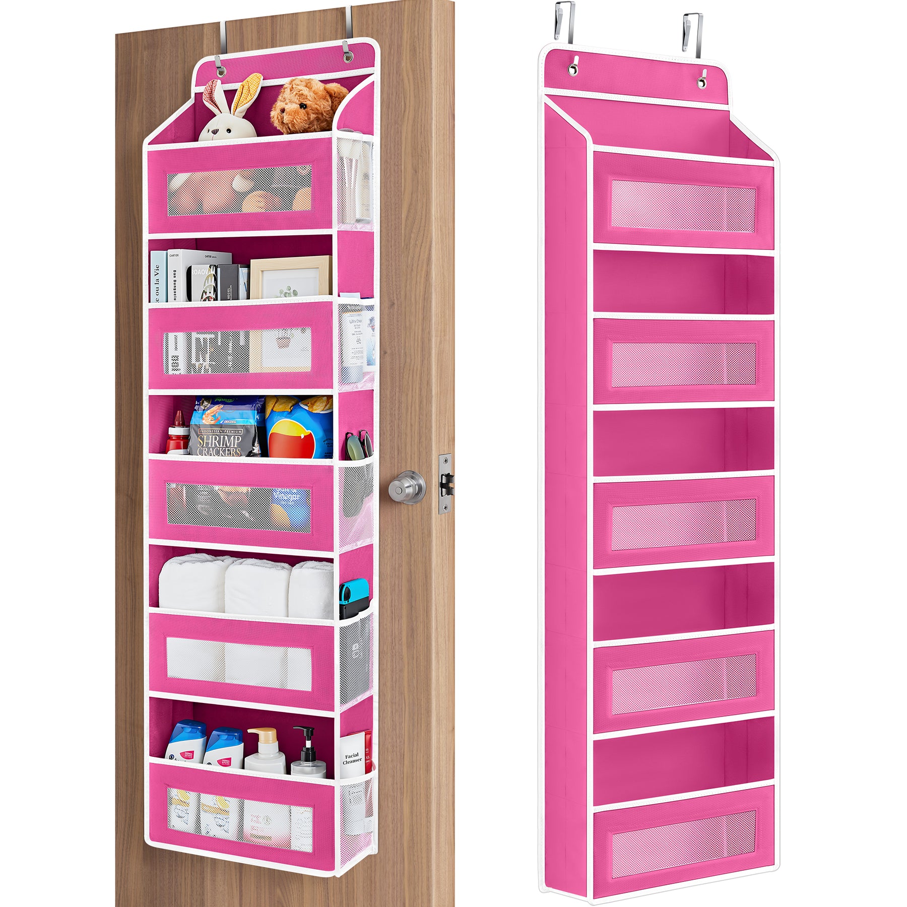 JARLINK Over the Door Organizer for Bedroom, Pantry, Bathroom, 5 Shelf