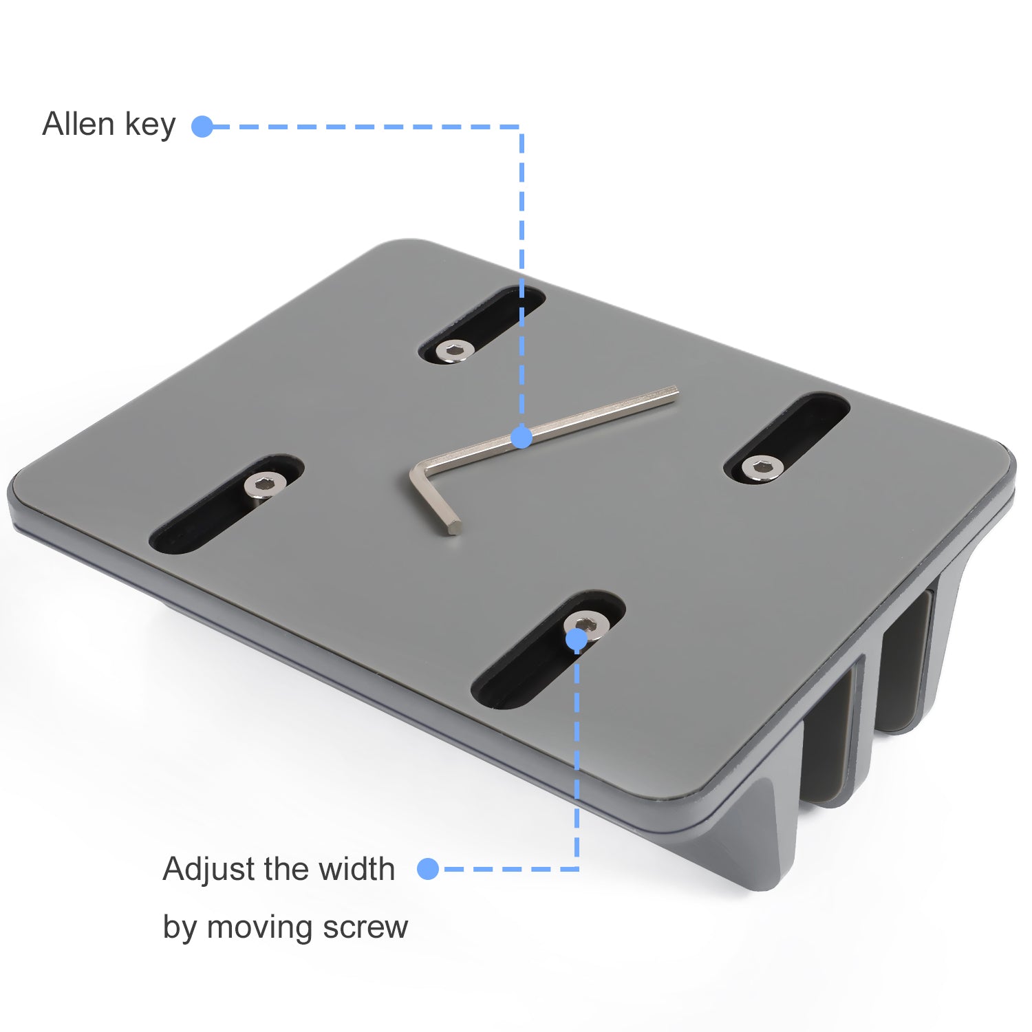 JARLINK Vertical Laptop Stand, Adjustable Aluminum Desktop Holder