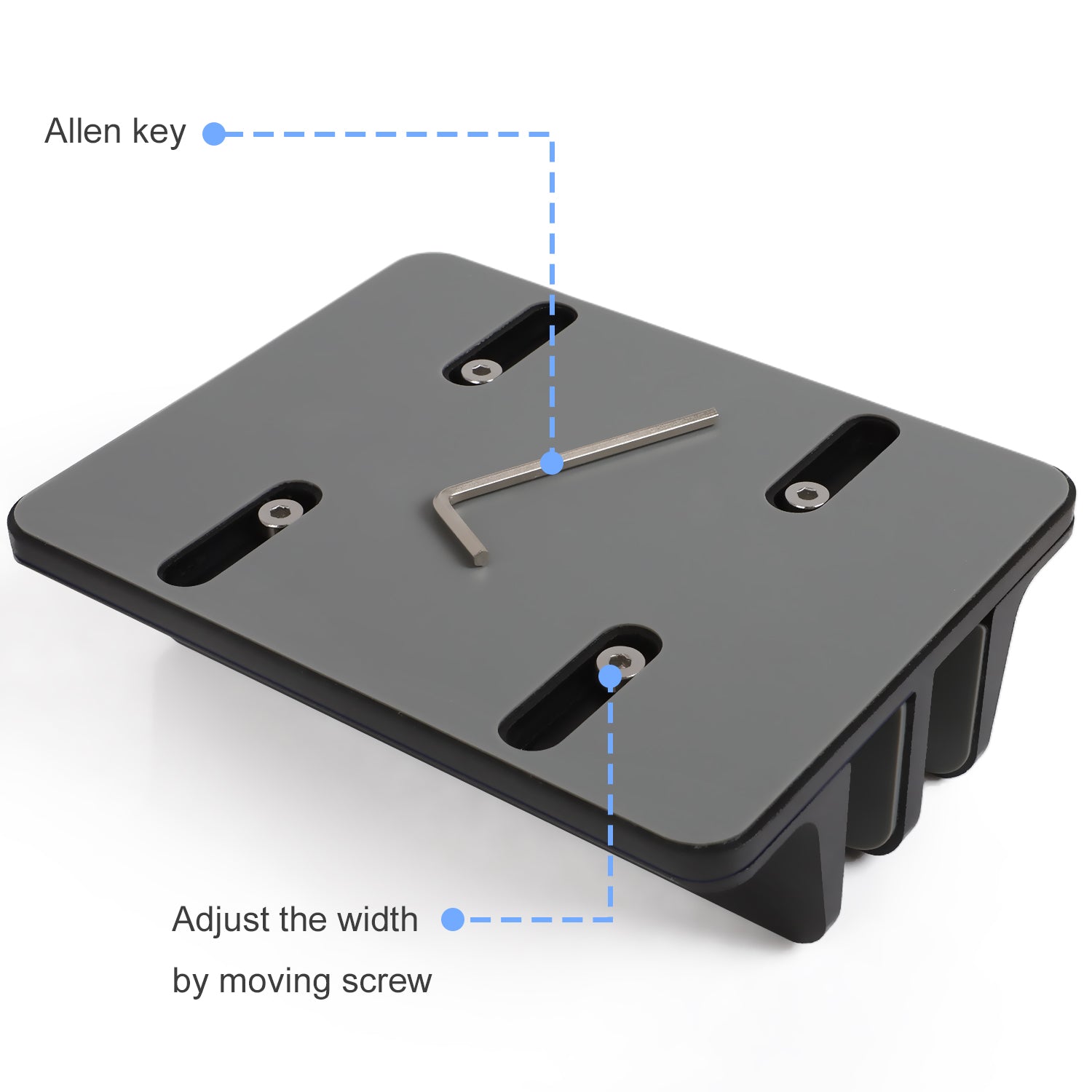 JARLINK Vertical Laptop Stand, Adjustable Aluminum Desktop Holder