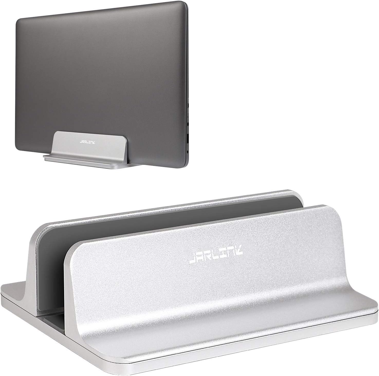 JARLINK Vertical Laptop Stand, Adjustable Aluminum Desktop Holder