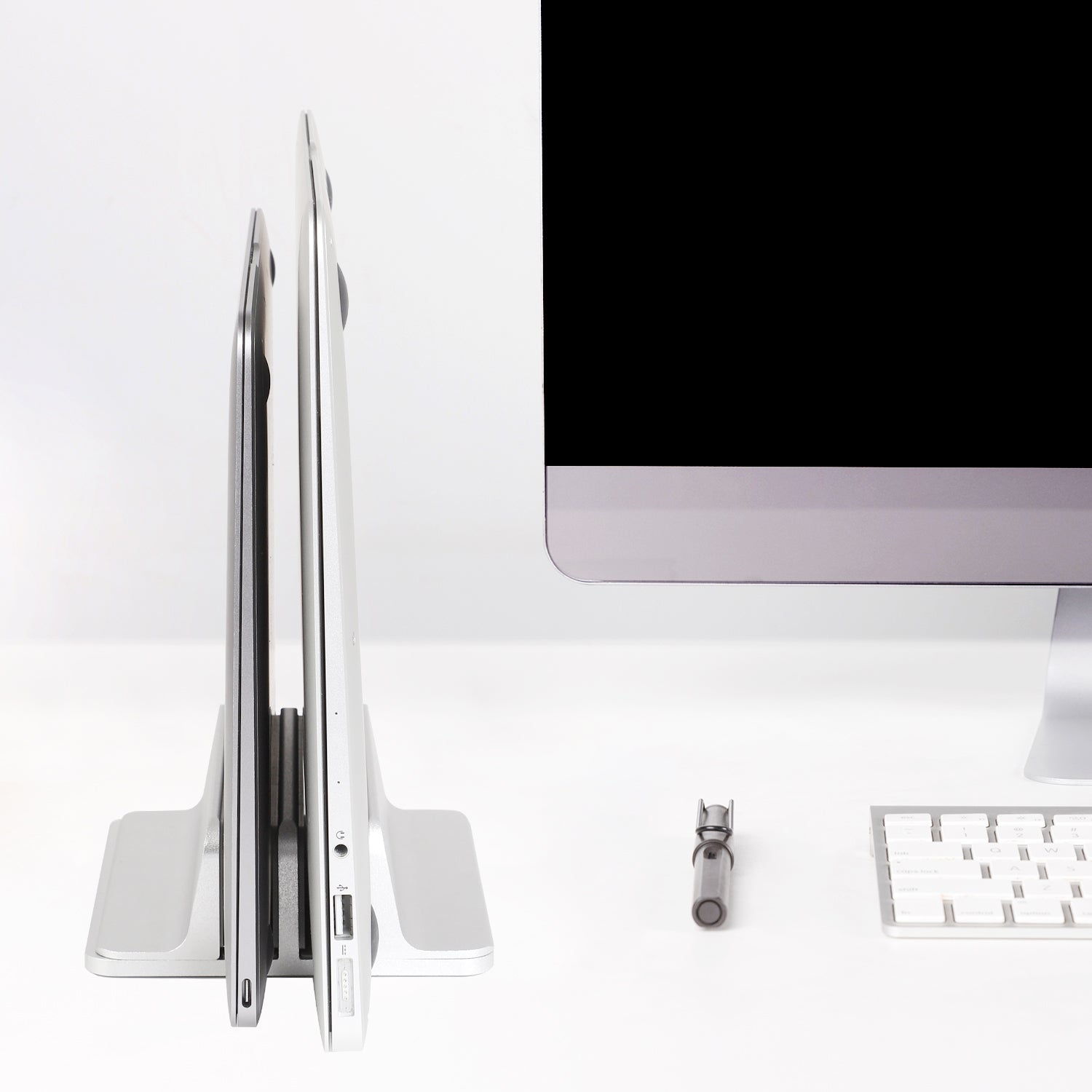 JARLINK Vertical Laptop Stand, Adjustable Aluminum Desktop Holder