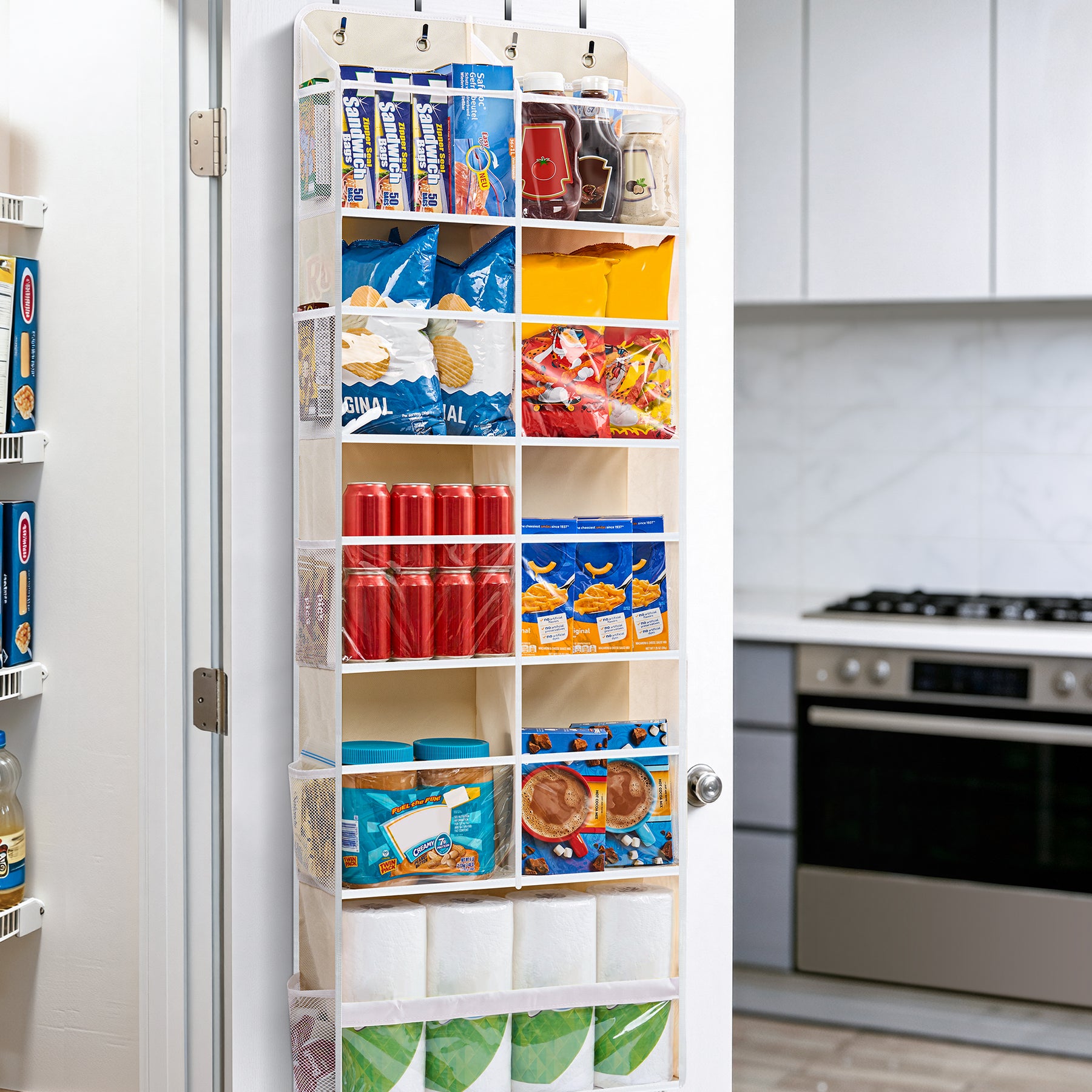 JARLINK Over the Door Organizer for Bedroom, Pantry, Bathroom, 5 Shelf