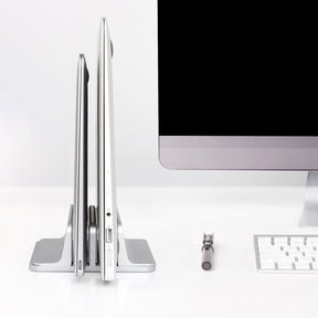 JARLINK Vertical Laptop Stand, Adjustable Aluminum Desktop Holder