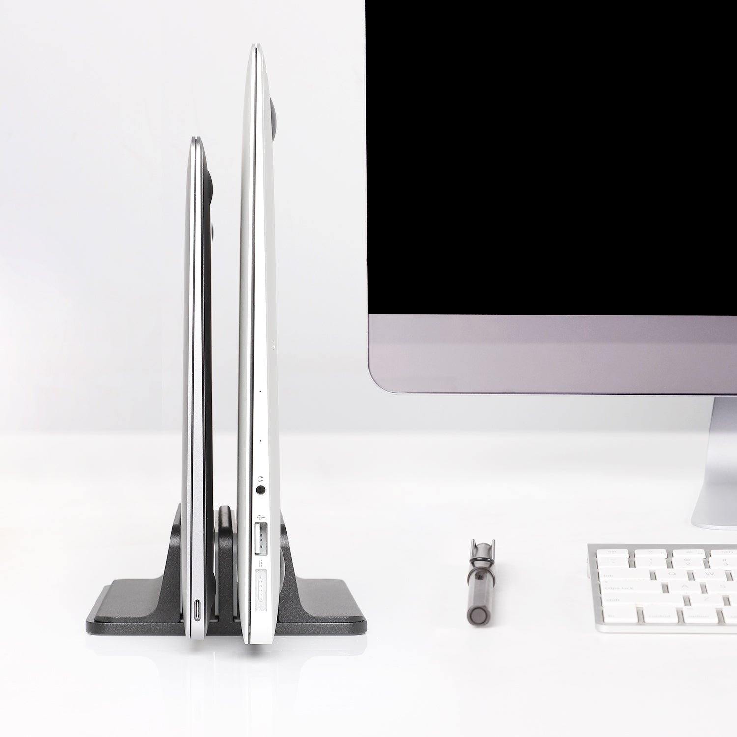 JARLINK Vertical Laptop Stand, Adjustable Aluminum Desktop Holder