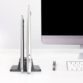 JARLINK Vertical Laptop Stand, Adjustable Aluminum Desktop Holder
